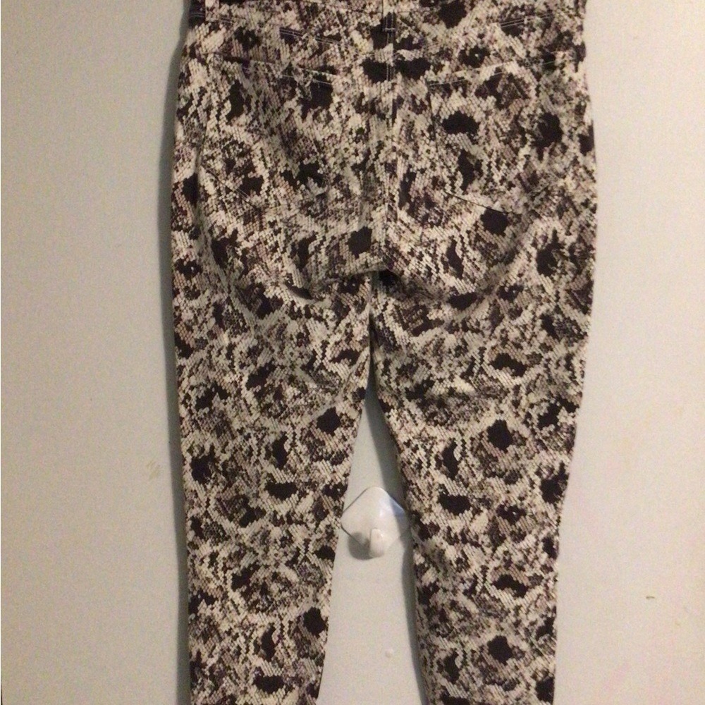 L'AGENCE Snakeskin Python Print Skinny Jeans‎ Neutral Stretch Denim Size 30 - Picture 6 of 6